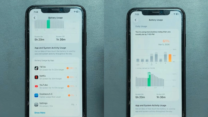 iOS 26.3.1 sau 24h: Pin trâu bất ngờ, máy cũ có nên lên ngay?