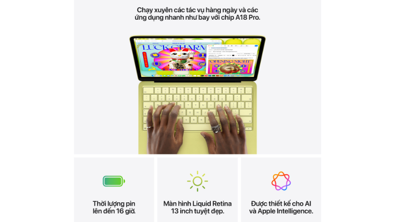 Hiệu năng với chip A18 Pro