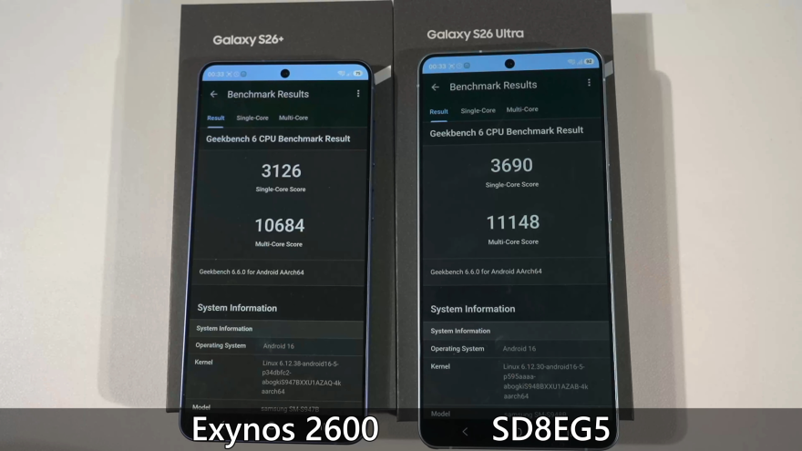 so sánh exynos 2600 và snapdragon 8 elite gen 5