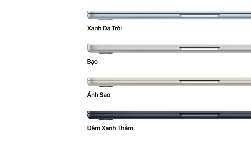 Thiết kế siêu mỏng nhẹ – Đặc trưng của MacBook Air