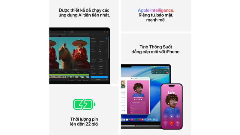 Âm thanh sống động và camera chất lượng cao