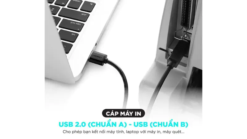 Chức năng kết nối của cáp máy in USB 2.0 Ugreen US135