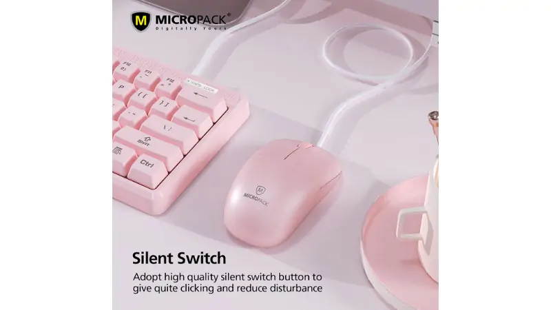 Công nghệ Silent Switch trên chuột có dây MicroPack Optical Silent M-105