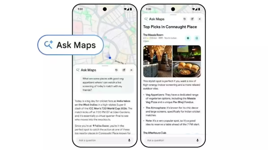 Google Maps đại tu giao diện