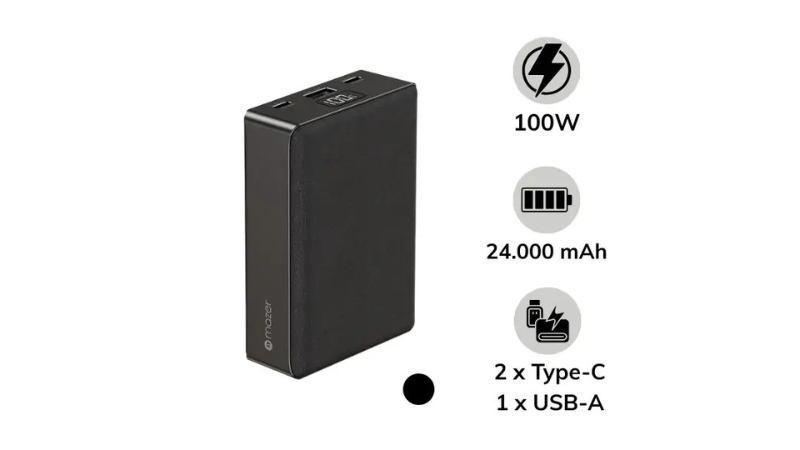 Tổng quan về pin dự phòng sạc nhanh Mazer PD100W PowerCharge