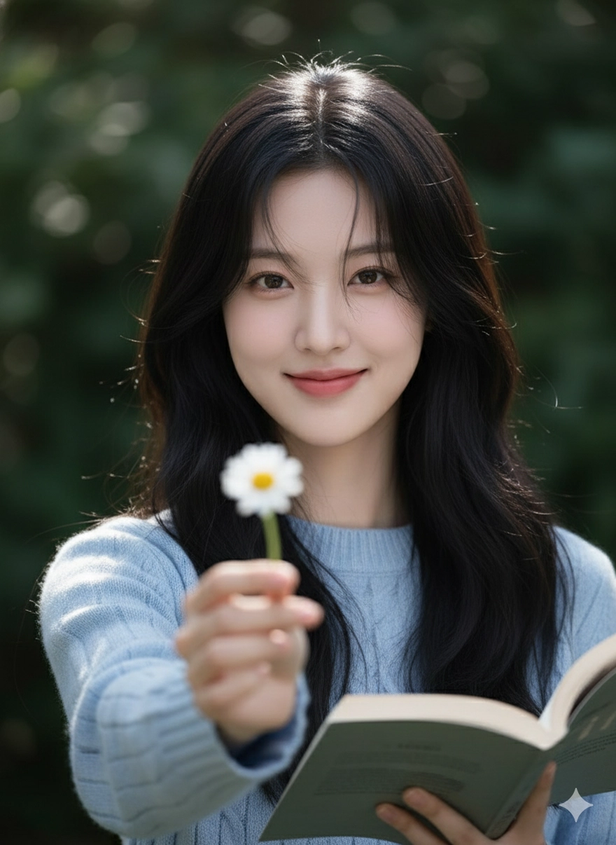 Câu lệnh Gemini tạo ảnh thiếu nữ thanh xuân trong veo