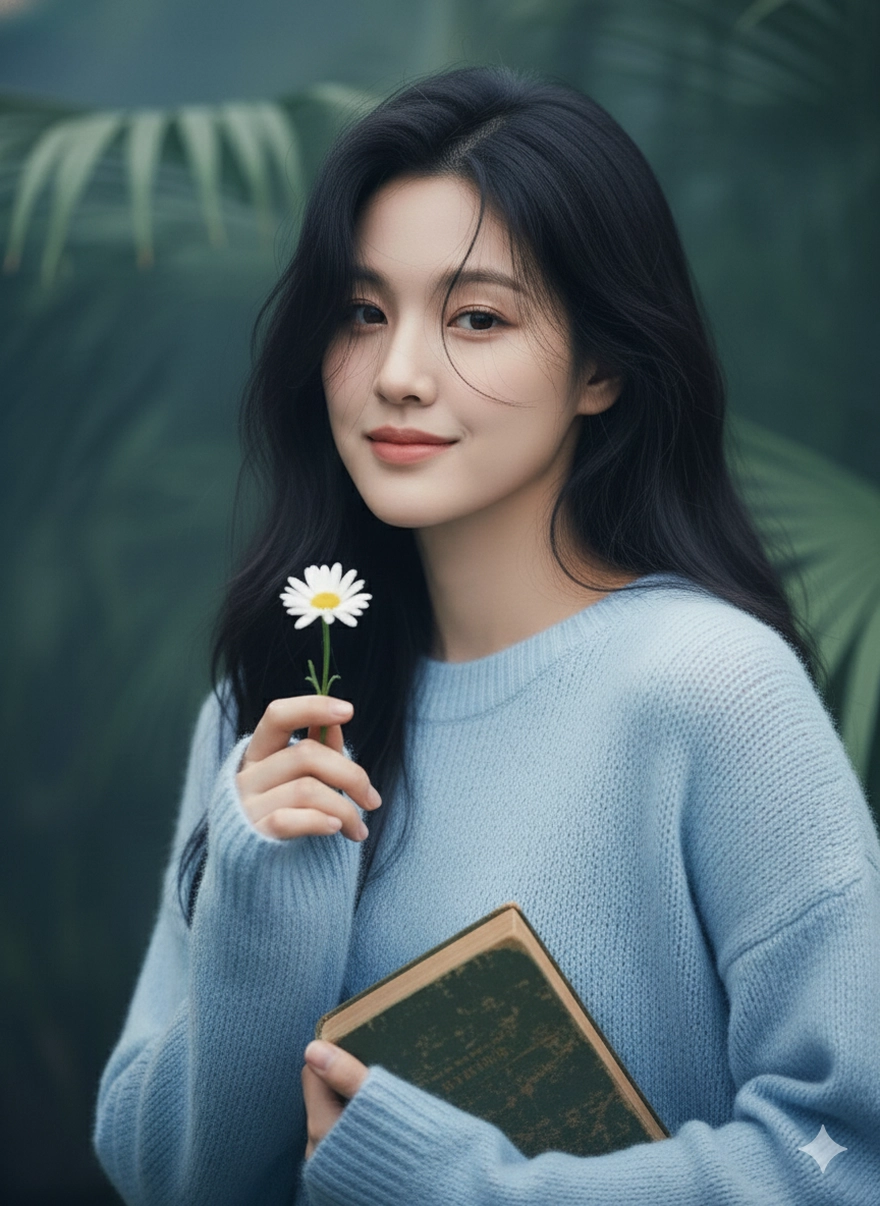 Câu lệnh Gemini tạo ảnh thiếu nữ thanh xuân trong veo