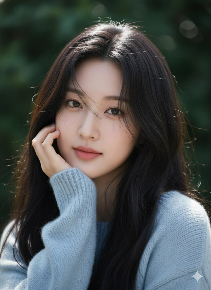 Câu lệnh Gemini tạo ảnh thiếu nữ thanh xuân trong veo