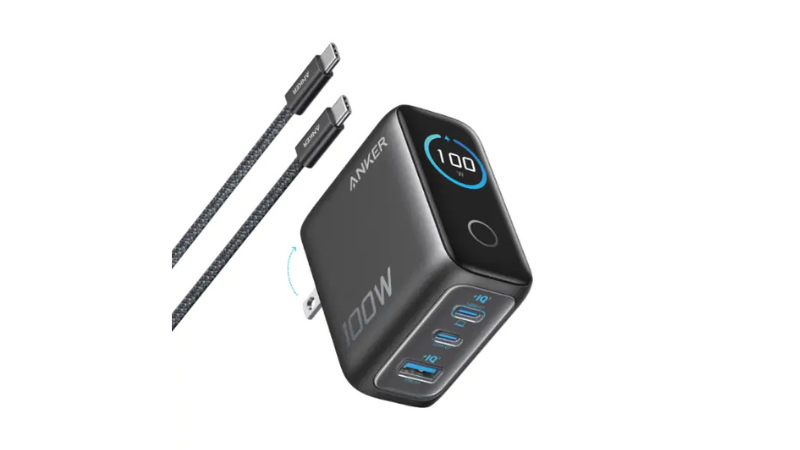 Bộ sạc nhanh Anker 100W 2C1A kèm cáp Type-C B121B