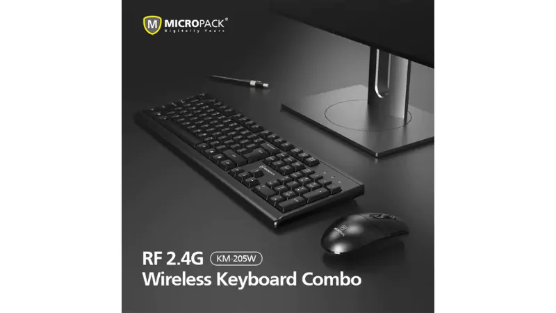 Công nghệ kết nối trên bộ bàn phím MicroPack KM-205W