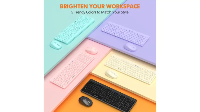 Bộ bàn phím chuột không dây Bluetooth MicroPack Silent Lifestyle KM-268W