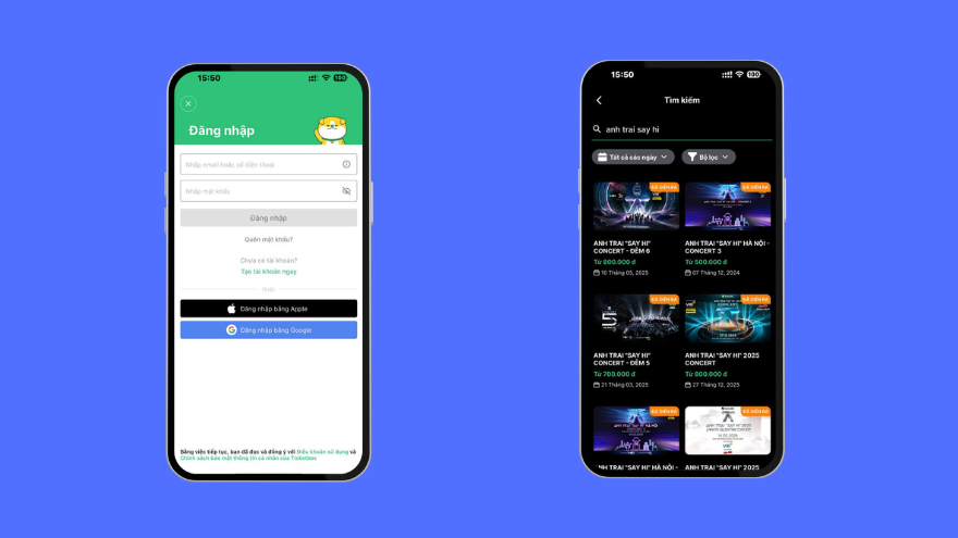 Hướng dẫn mua vé concert Anh Trai Say Hi D-9 trên iPhone