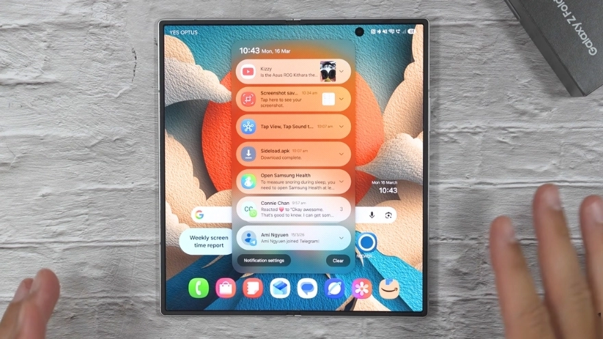 One UI 8.5 trên Galaxy Z Fold7: Đa nhiệm đỉnh, AI mới lạ