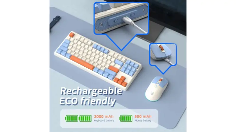 Pin sạc tiện lợi, sử dụng lâu dài 