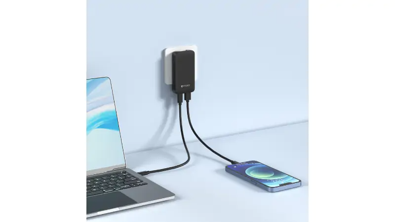 Hai cổng sạc tiện lợi cho nhiều thiết bị