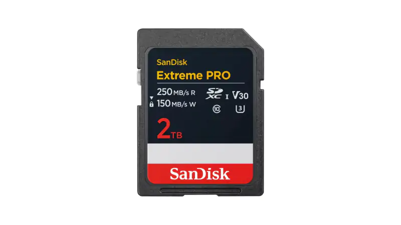 Thẻ nhớ SDXC SanDisk Extreme Pro 2TB V30 U3 UHS-I upto 250MB/s (SDSDXXD-2T00-GN4IN)