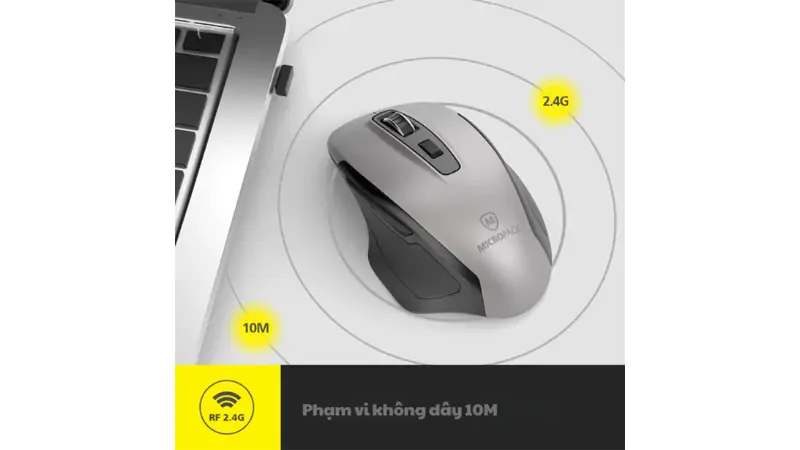 Công nghệ kết nối không dây 2.4GHz ổn định và linh hoạt