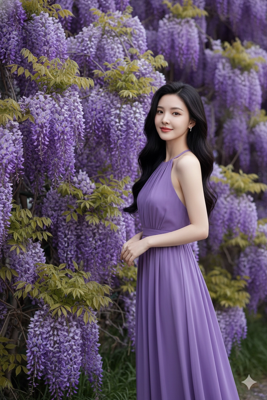 Tạo ảnh Gemini AI cho những cô nàng yêu màu tím mộng mơ