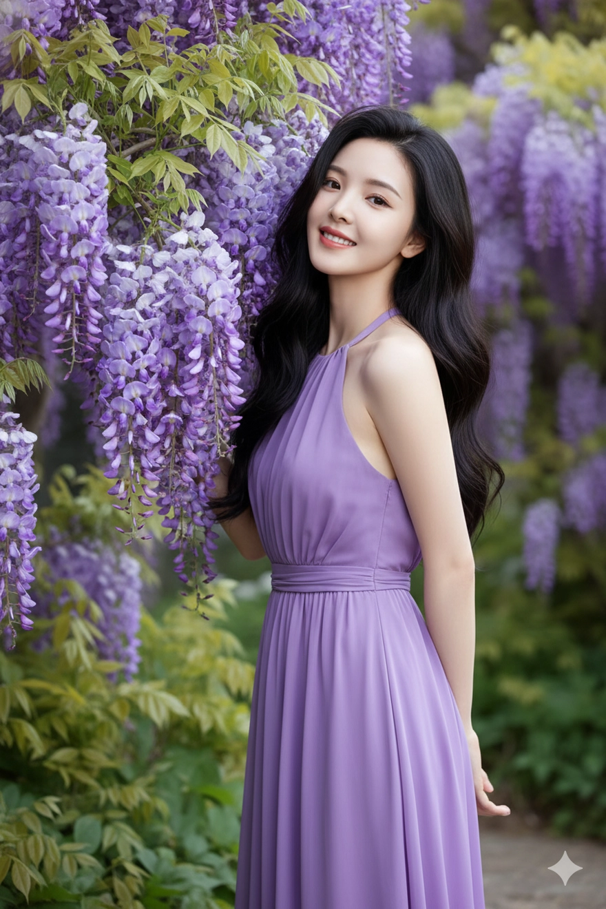 Tạo ảnh Gemini AI cho những cô nàng yêu màu tím mộng mơ