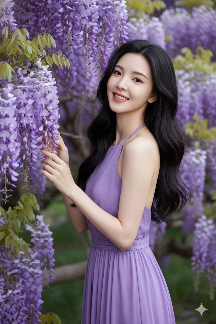 Tạo ảnh Gemini AI cho những cô nàng yêu màu tím mộng mơ