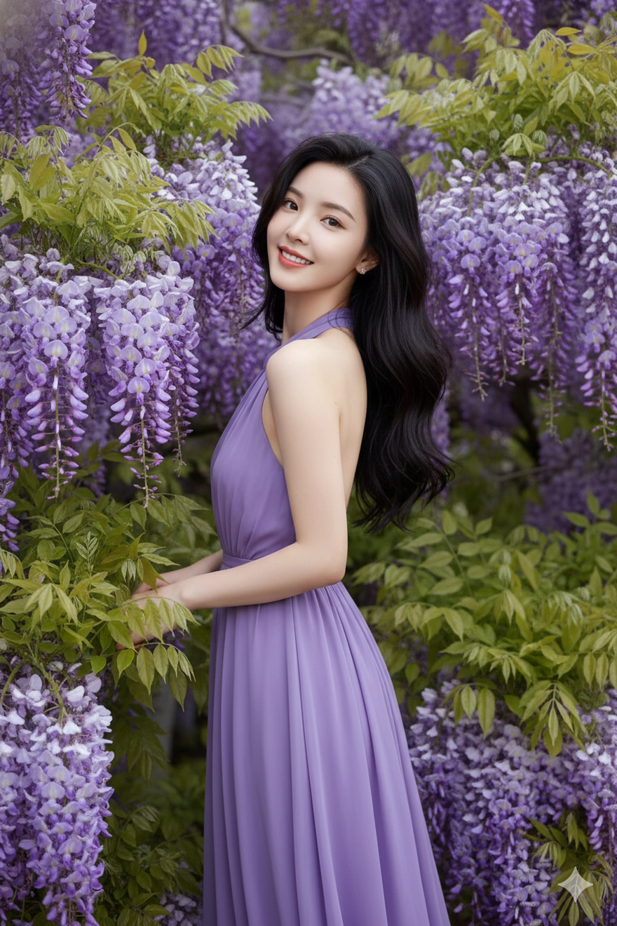 Tạo ảnh Gemini AI cho những cô nàng yêu màu tím mộng mơ