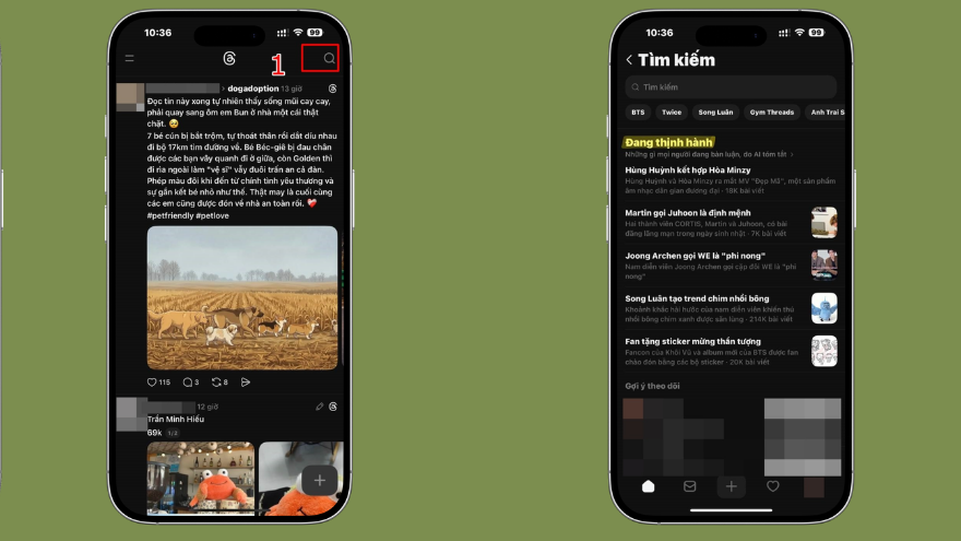 Cách xem tab thịnh hành Threads trên iPhone dễ dàng