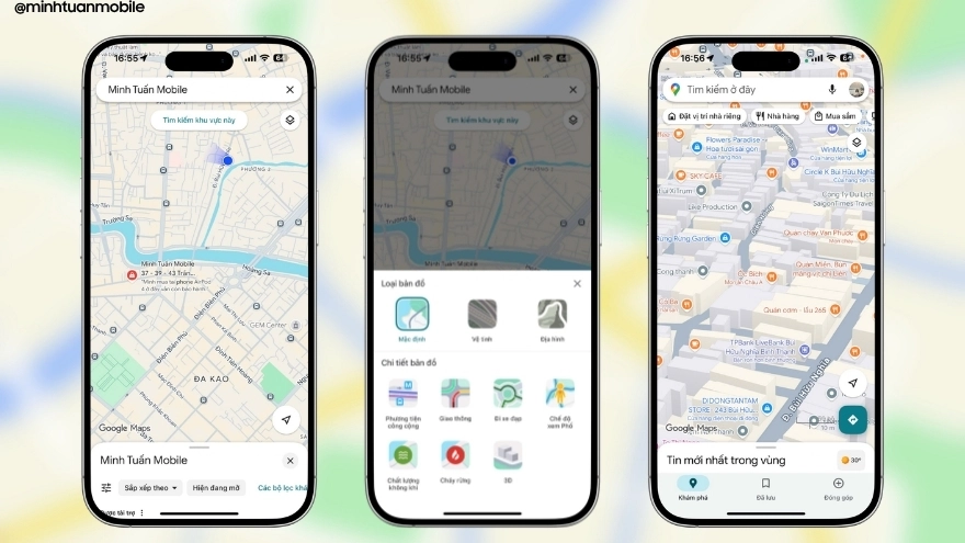 Cách bật bản đồ 3D trên Google Maps xem đường siêu thực