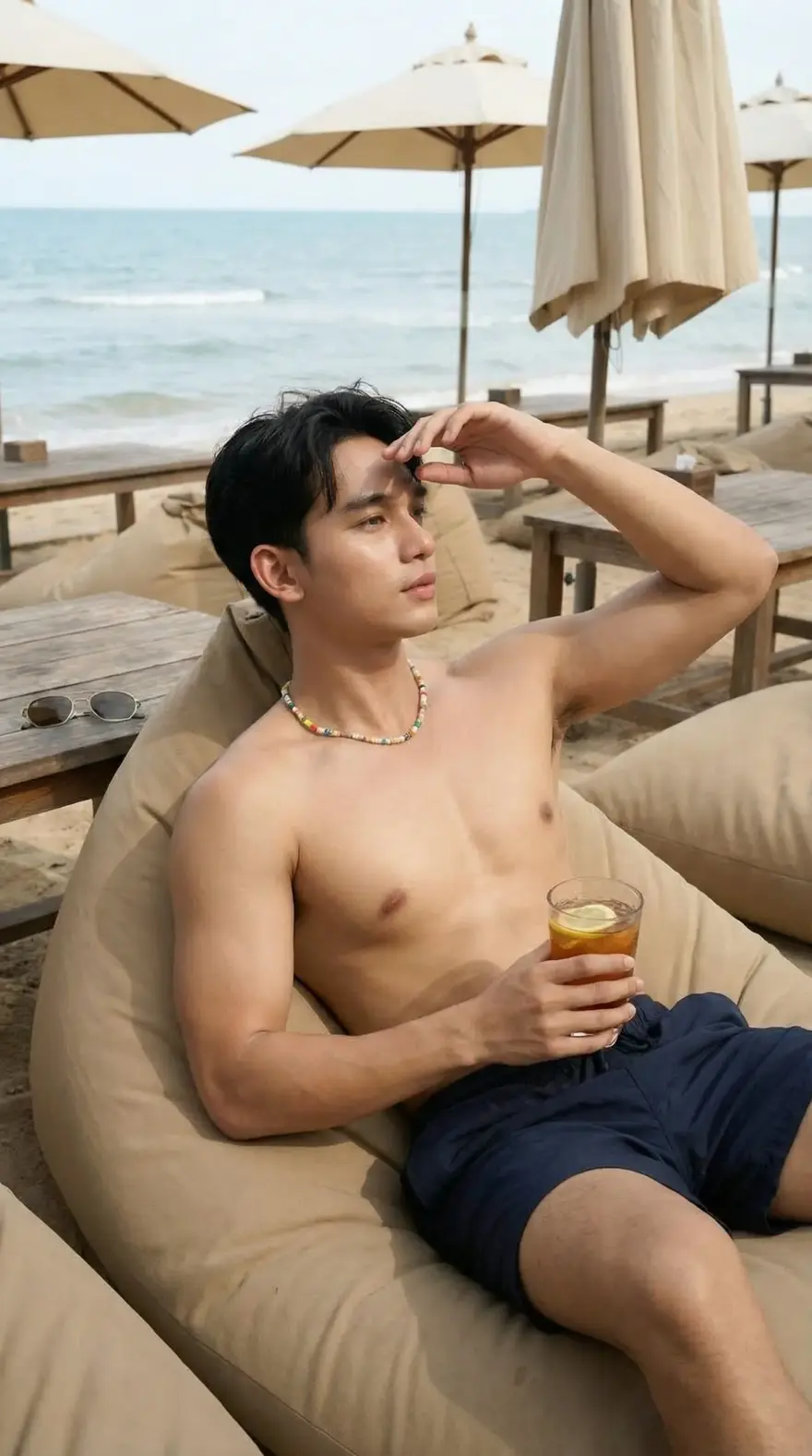 Câu lệnh tạo ảnh đi biển mùa hè bằng AI cực hút mắt