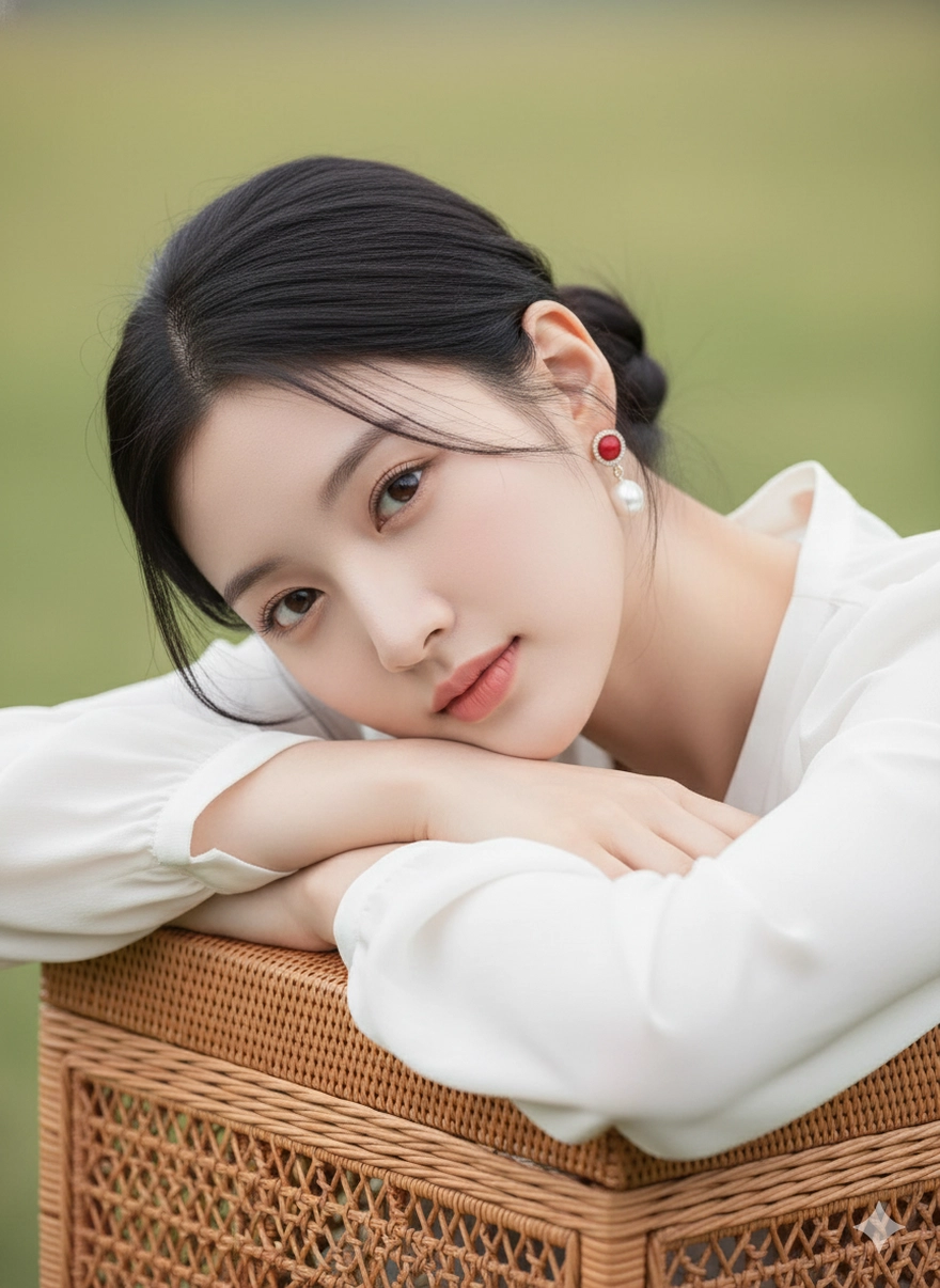 Tạo ảnh nàng thơ váy trắng tinh khôi với Gemini