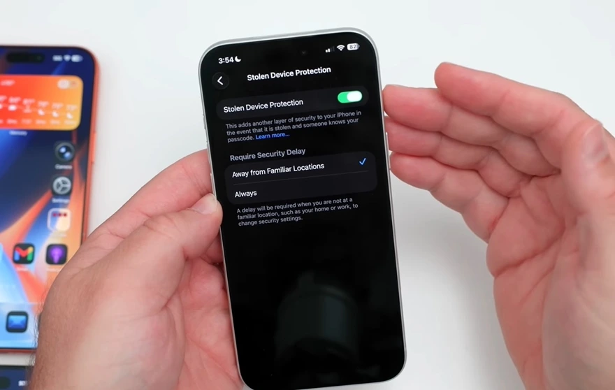 Cách dùng tính năng Bảo vệ Thiết bị bị trộm của iOS 26.4