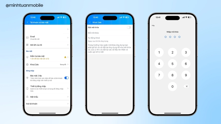 Cách bật bảo mật Zalo 2 lớp trên iPhone chặn truy cập lạ