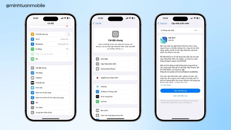 Hướng dẫn cài đặt iOS 26.4 chính thức trên iPhone