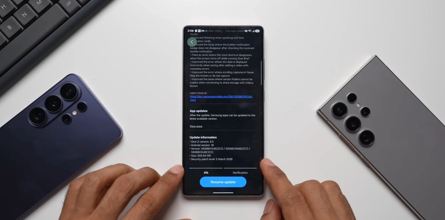 One UI 8.5 Beta 8 trên Galaxy S25: Quick Share dễ dàng!