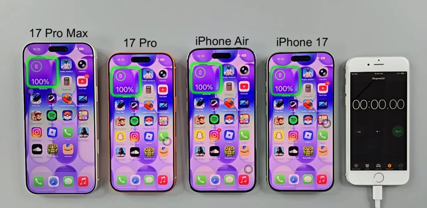 So sánh thời lượng pin iOS 26.4 trên iPhone 17 Series