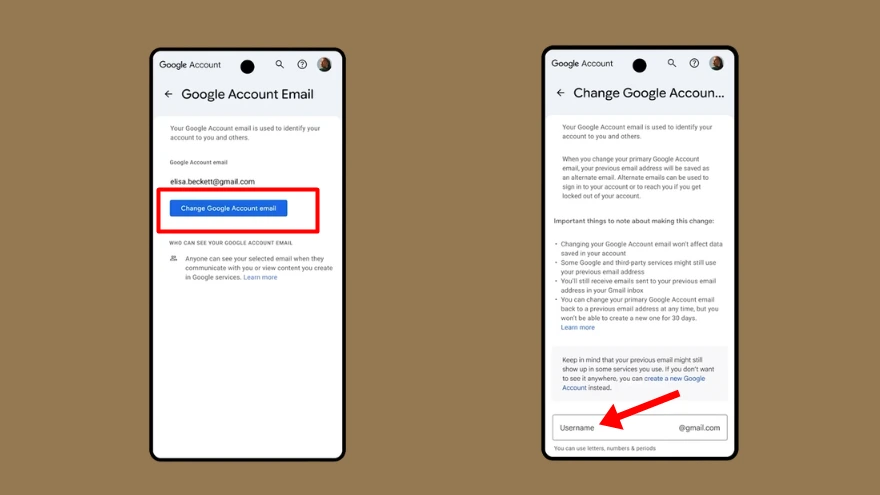 Cách đổi tên tài khoản Gmail trên điện thoại dễ dàng