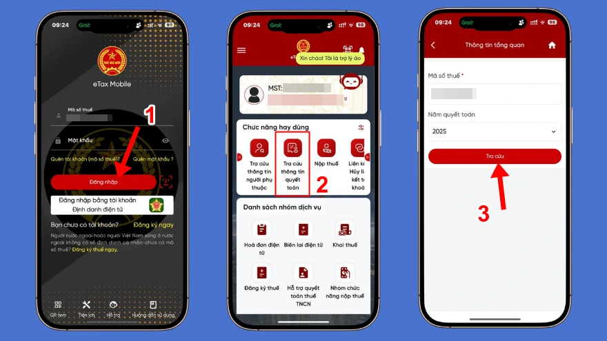 Cách tra cứu thông tin quyết toán thuế 2026 ngay trên iPhone