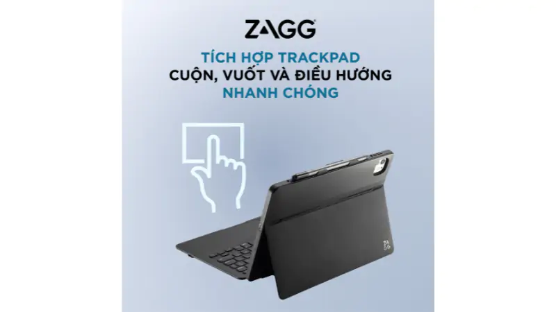 trackpad tích hợp điều khiên như máy tính xách tay