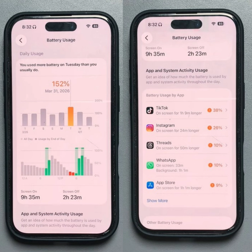iOS 26.5 Beta 1 sau 3 ngày: Pin sụt nhanh, hiệu năng ổn