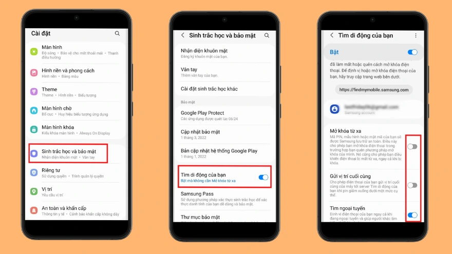 Cách bật Find My Mobile trên điện thoại Samsung dễ dàng