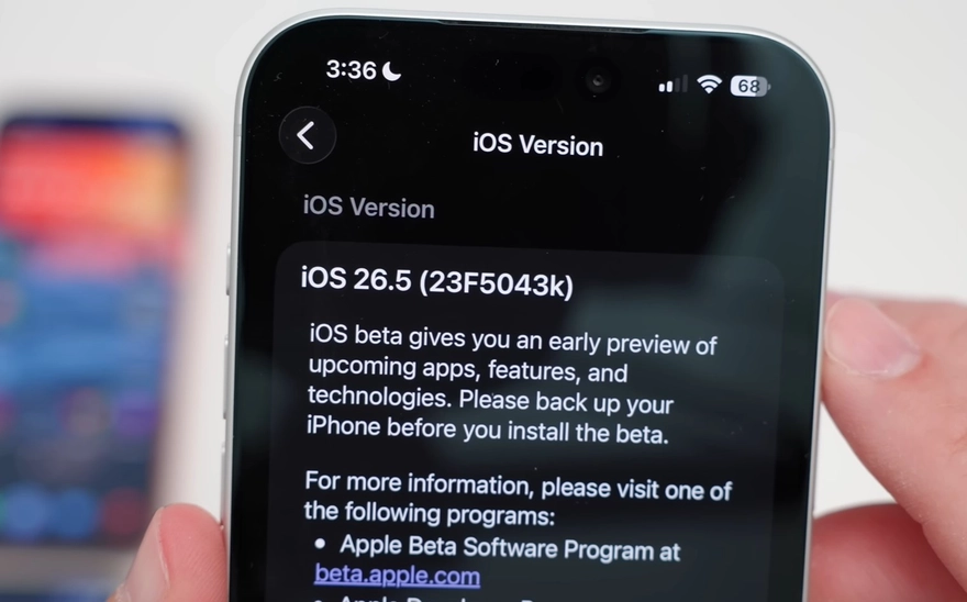 Review iOS 26.5 Beta 1 v2: Hết lỗi hình nền, pin đã ổn định