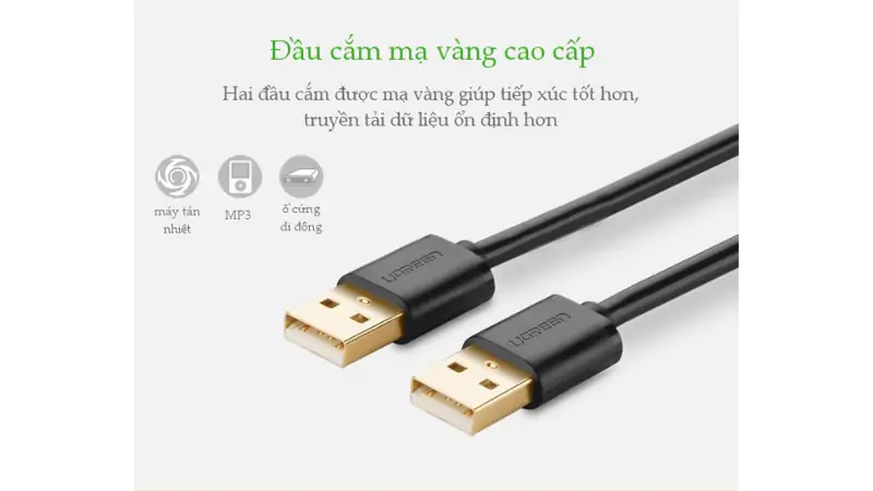 Thiết kế đầu cắm mạ Nickle và chân tiếp xúc mạ vàng