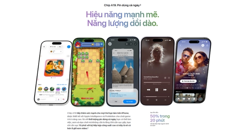 Giải pháp xử lý hiệu năng bằng vi xử lý Apple A19 và A19 Pro