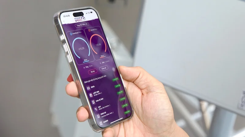 Mật độ kết nối đồng thời trên diện rộng