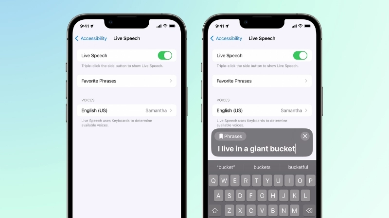Thiết lập phím tắt khởi động nhanh Live Speech
