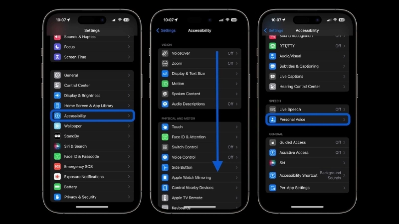 Các bước đọc văn bản khởi tạo giọng nói