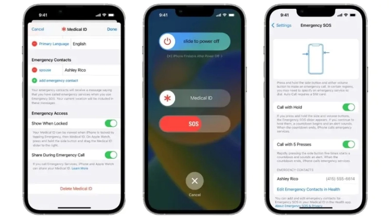 Chuẩn bị ID y tế và số liên hệ khẩn cấp