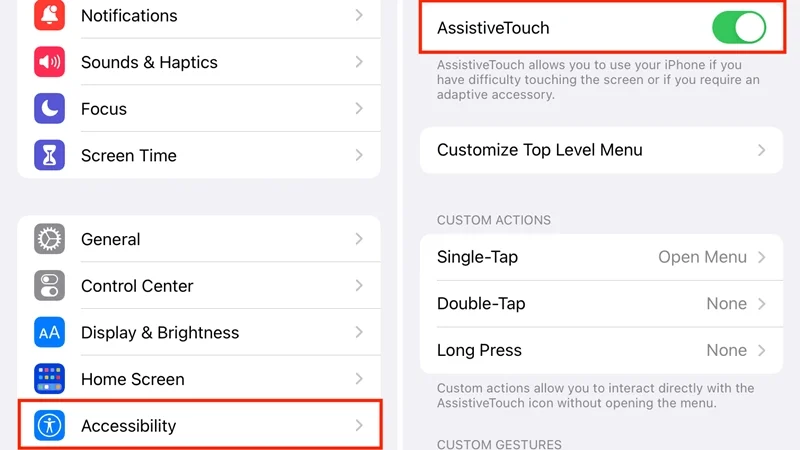 Kích hoạt trực tiếp qua ứng dụng Cài đặt