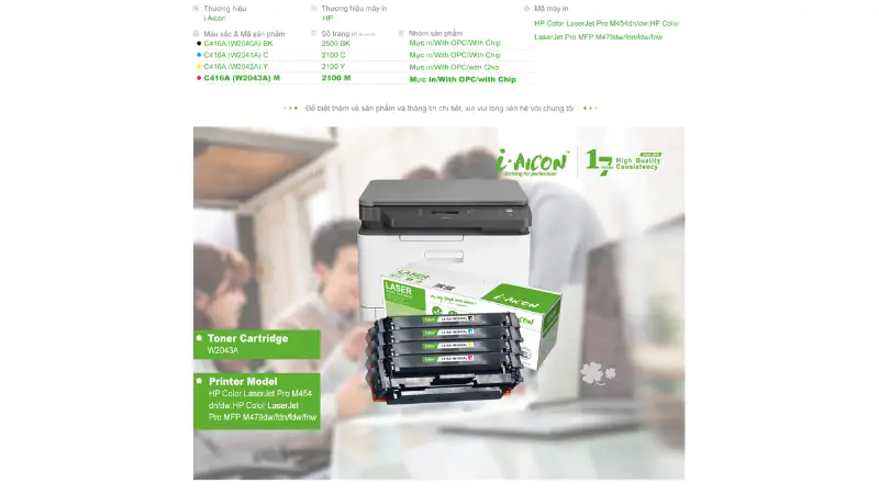 Dòng máy in HP tương thích hoàn hảo