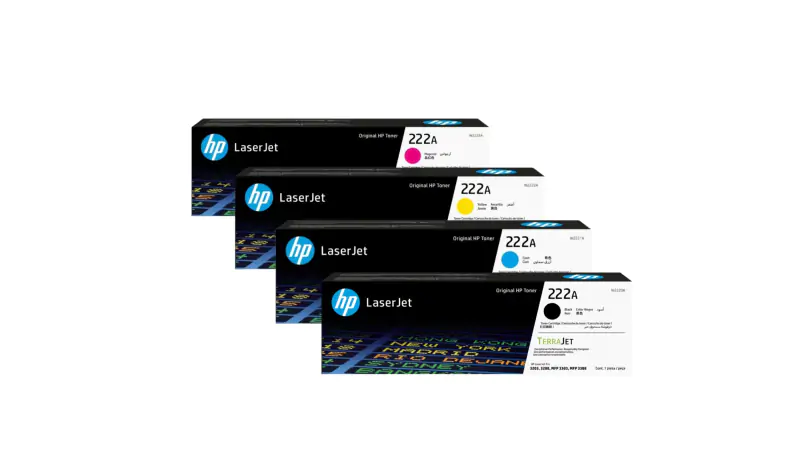 Các mã màu hộp mực máy in HP 222A LaserJet