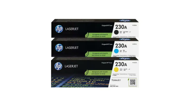 Mã màu của hộp mực máy in HP 230A LaserJet